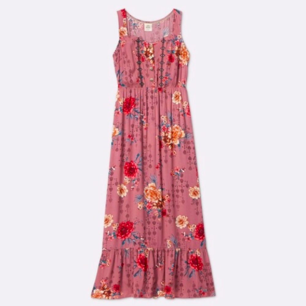 Knox Rose Sleeveless Floral Maxi Dress